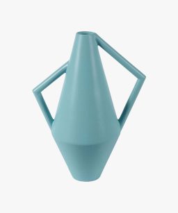Atipico Small Ceramic Kora Vase Silk Blue